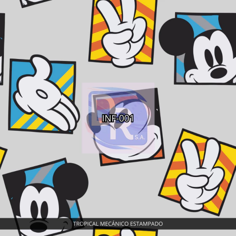 TROPICAL MECÁNICO ESTAMPADO INFANTIL