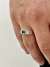 Anel Formatura Verde Prata 925 na internet