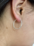 Argola Redonda Trabalhada P ou M ou G Prata 925 - Santos Pratas