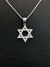 Conjunto Estrela de Davi Cravejado + Corrente Veneziana V12 Prata 925 - comprar online