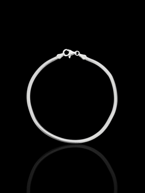 Pulseira Lacraia 2,5mm 18cm Prata 925