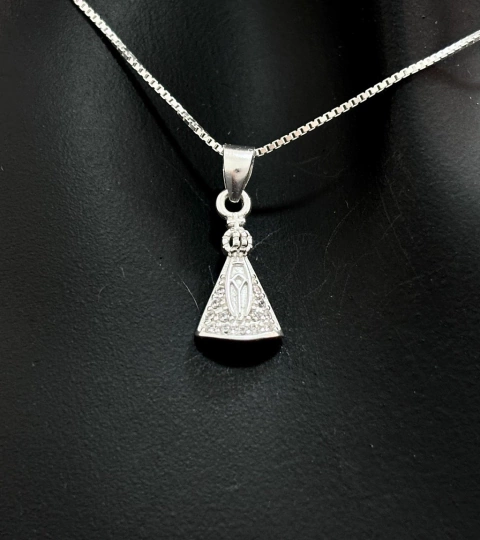 Pingente Nossa Senhora Cravejado Prata 925