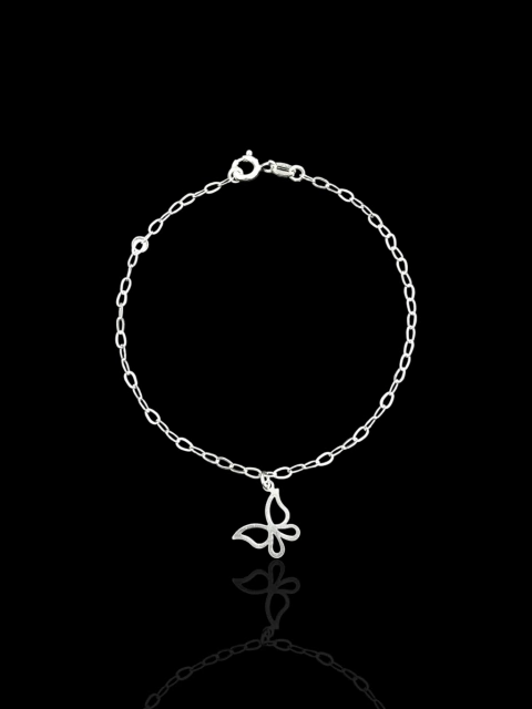 Pulseira Borboleta Vazada Prata 925