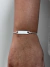 Pulseira Infantil Placa c/ Coração Vazado Prata 925