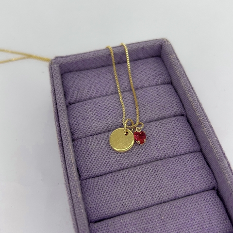 Colar Medalha Personalizada P - Ouro - comprar online