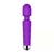 Vibrador Varinha Mágica roxo com 20 modos de vibração, ideal para momentos de prazer.