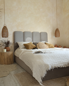 COMBO respaldo Olivia + cubre sommier liso - comprar online