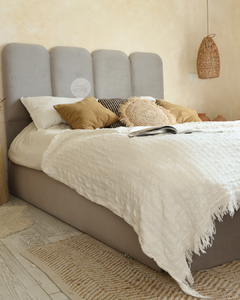COMBO respaldo Olivia + cubre sommier liso