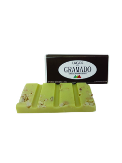Barra branca com amendoim 25g