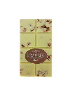 Barra chocolate branco com Pé de moleque crocante 100g