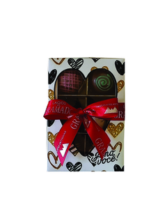 Caixa com 6 trufas sortidas