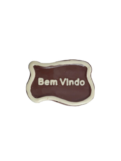 Placa BEM VINDO ao leite
