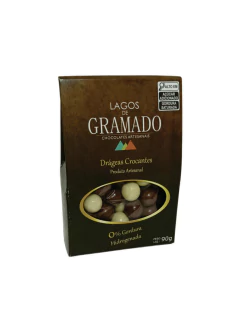Drágeas crocantes ao leite/branca