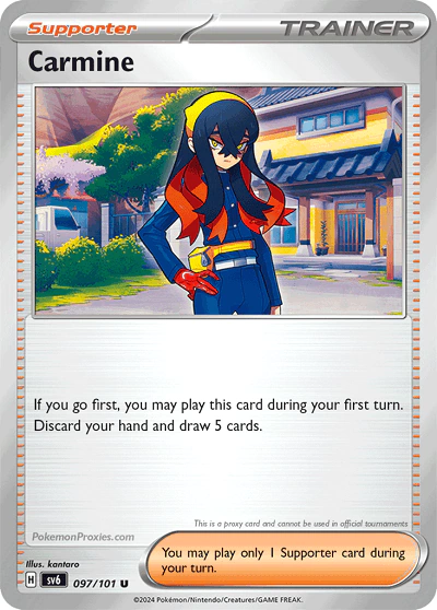 Carta Pokémon Carmine idioma INGLES código 145/167 - TCG Pokémon