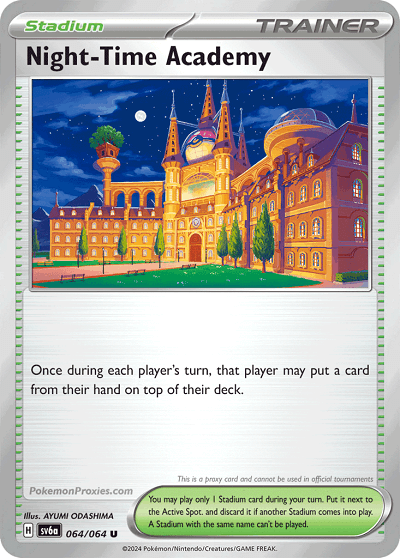 Carta Pokémon Academy at Night idioma INGLES código 054/064 - JCC Pokémon
