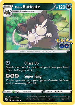 Carta Pokémon Alolan Raticate  código 042/078 - TCG Pokémon