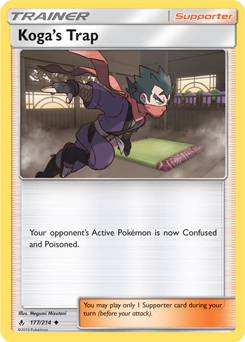 Carta Pokémon Koga's Tramp ESPAÑOL código 177/214 - TCG Pokémon