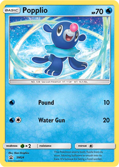 Carta Pokémon Popplio  código SM24 - TCG Pokémon