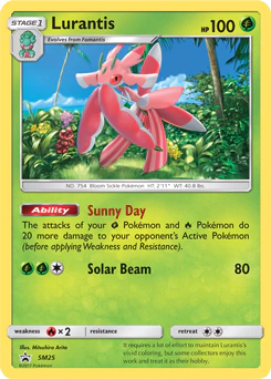 Carta Pokémon Lurantis  código SM25 - TCG Pokémon