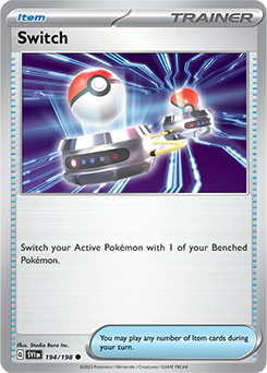 Carta Pokémon Switch  código 194/198 - TCG Pokémon