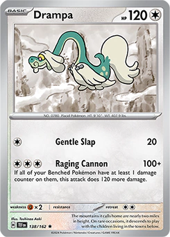 Carta Pokémon Drampa  código 138/162 - TCG Pokémon