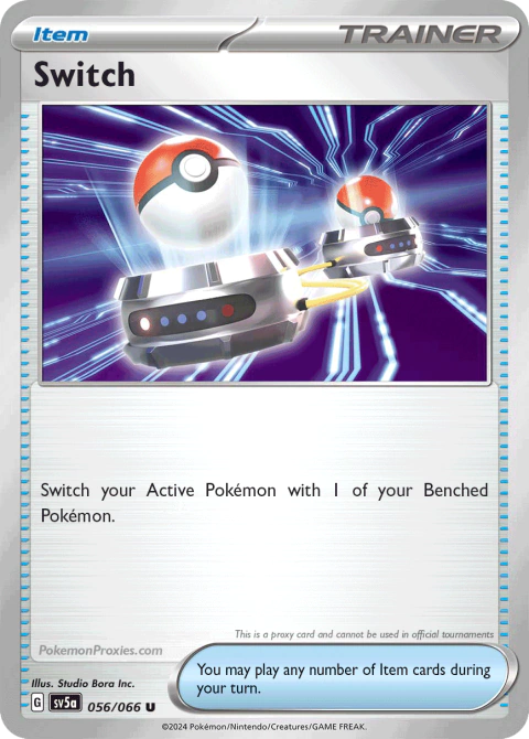 Carta Pokémon Switch  código 056/066 - TCG Pokémon