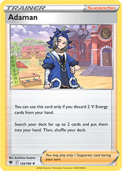 Carta Pokémon Adaman  código 135/189 - TCG Pokémon