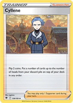 Carta Pokémon Cyllene  código 138/189 - TCG Pokémon
