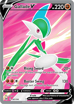Carta Pokémon Gallade V idioma INGLES código 181/196 - JCC Pokémon