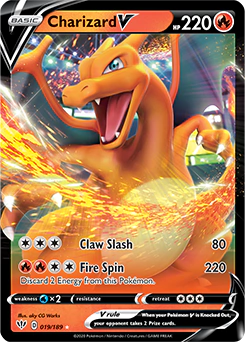 Carta Pokémon Charizard V idioma INGLES código 019/289 - TCG Pokémon