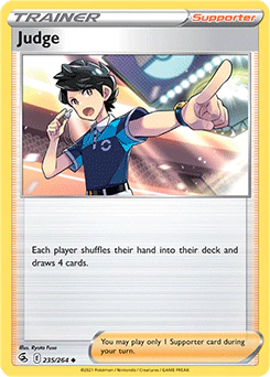Carta Pokémon Judge  código 235/264 - TCG Pokémon