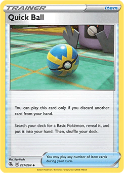 Carta Pokémon Quick Ball ESPAÑOL código 237/264 - TCG Pokémon