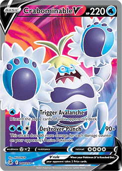 Carta Pokémon Crabominable V idioma INGLES código 248/264 - TCG Pokémon