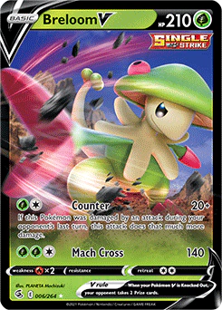 Carta Pokémon Breloom V idioma INGLES código 006/264 - JCC Pokémon
