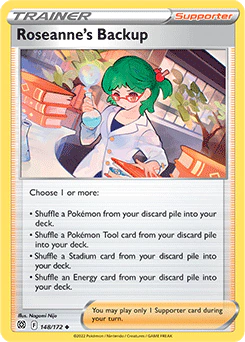 Carta Pokémon Roseanne's Backup idioma INGLES código 148/172 - TCG Pokémon