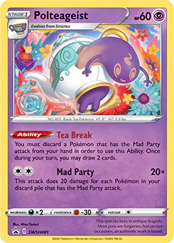 Carta Pokémon Polteageist  código SWSH081 - TCG Pokémon
