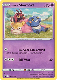 Carta Pokémon Galarian Slowpoke  código SWSH126 - TCG Pokémon