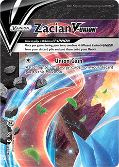 Carta Pokémon Zacian V-Union  código SWSH163,164,165,166 - TCG Pokémon