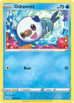 Carta Pokémon Oshawott  código SWSH222 - TCG Pokémon