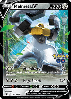 Carta Pokémon Melmetal V  código SWSH224 - TCG Pokémon