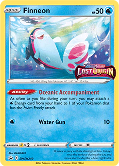 Carta Pokémon Finneon ESPAÑOL código SWSH240 - JCC Pokémon