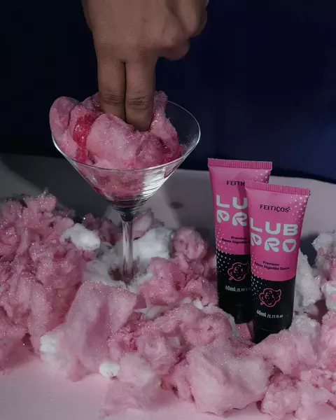 Lubrificante Premium sabor algodão doce - 60ml