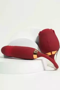 Vibrador Flower 2 em 1 - Recarregável USB