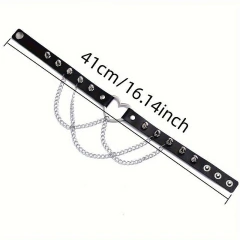 Coleira Choker com correntes - loja online