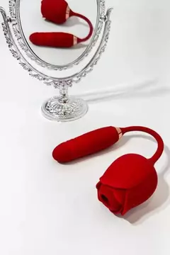 Vibrador Flower 2 em 1 - Recarregável USB - Love Shop sex shop