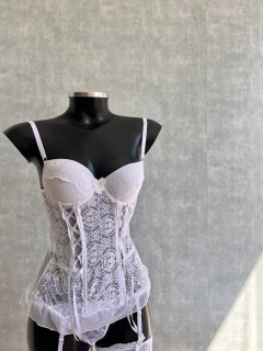 Imagem do Espartilho Arabella - Lingerie Completa com Bojo Cinta Liga