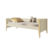 Cama Noah Areia Fosco / Pés Madeira Natural Reller - 35534 - comprar online