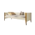 Cama Noah Areia Fosco / Pés Madeira Reller - 35534 - comprar online