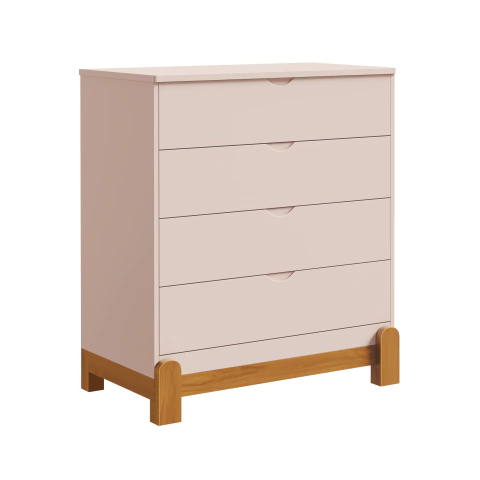 Cômoda Lotus 4 Gavetas - Rose