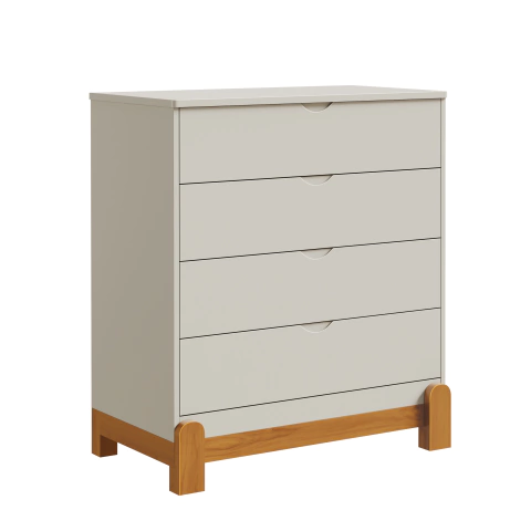 Cômoda Lotus 4 Gavetas - Areia Fosco